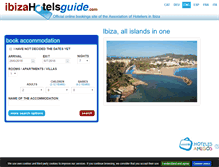 Tablet Screenshot of ibizahotelsguide.com